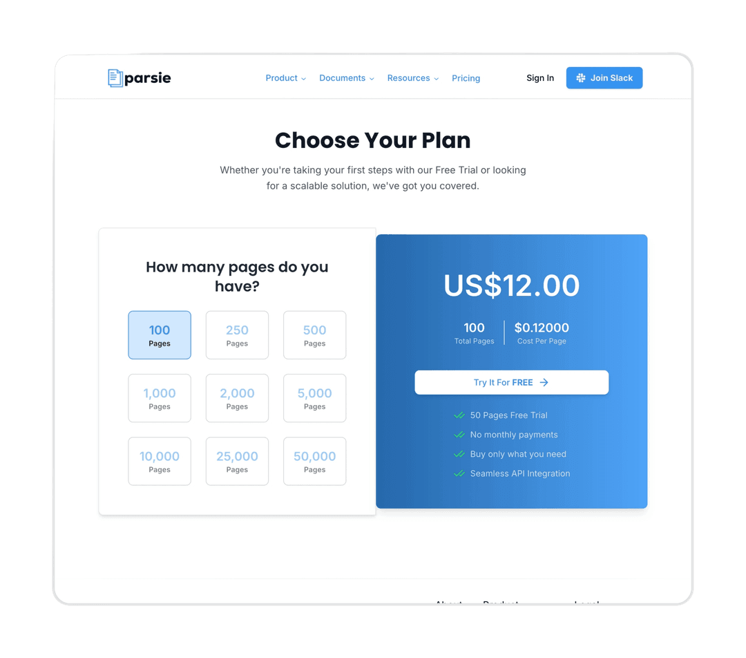 simple pricing